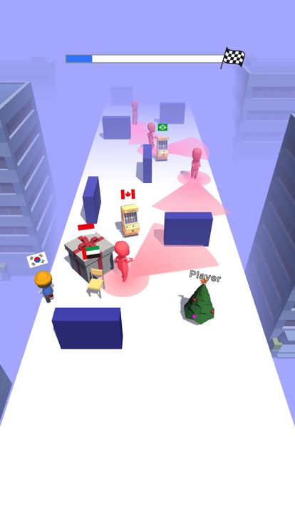 123木头人 - 模仿躲避赛游戏截图