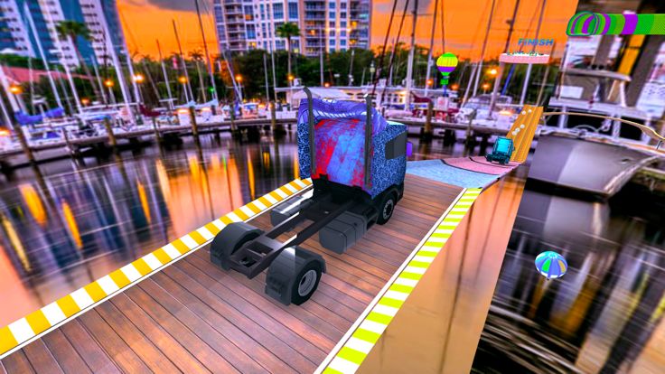 欧元卡车模拟器特技游戏截图