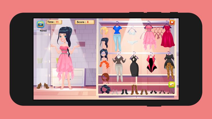 Dress Up Coloring Dots lines游戏截图