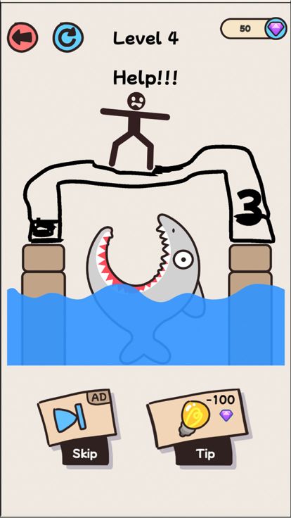 画线救救火柴人 - 全民烧脑新版 -火柴人游戏截图