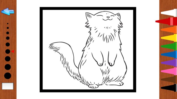免费儿童图画书 - 素描可爱的猫学习趣味游戏截图
