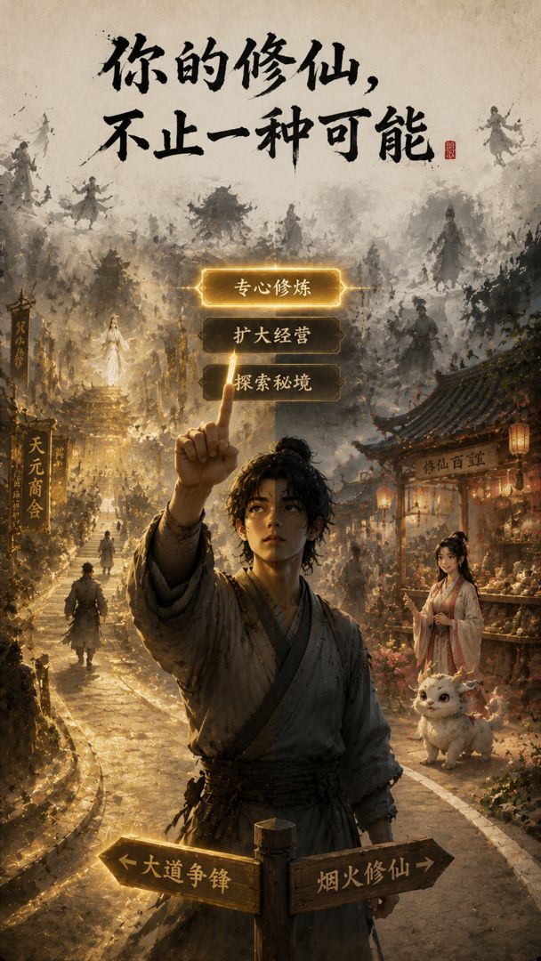 修仙摆摊模拟器游戏截图