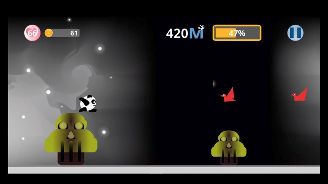 滚动熊猫游戏截图