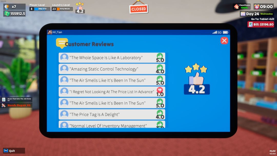 洗衣店模拟器：洗刷刷！游戏截图