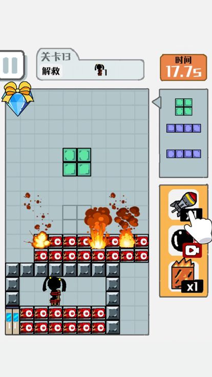 压倒火柴人-方块大战火柴人游戏截图