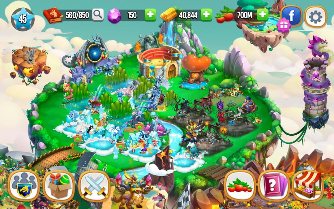 龙城 (Dragon City)游戏截图