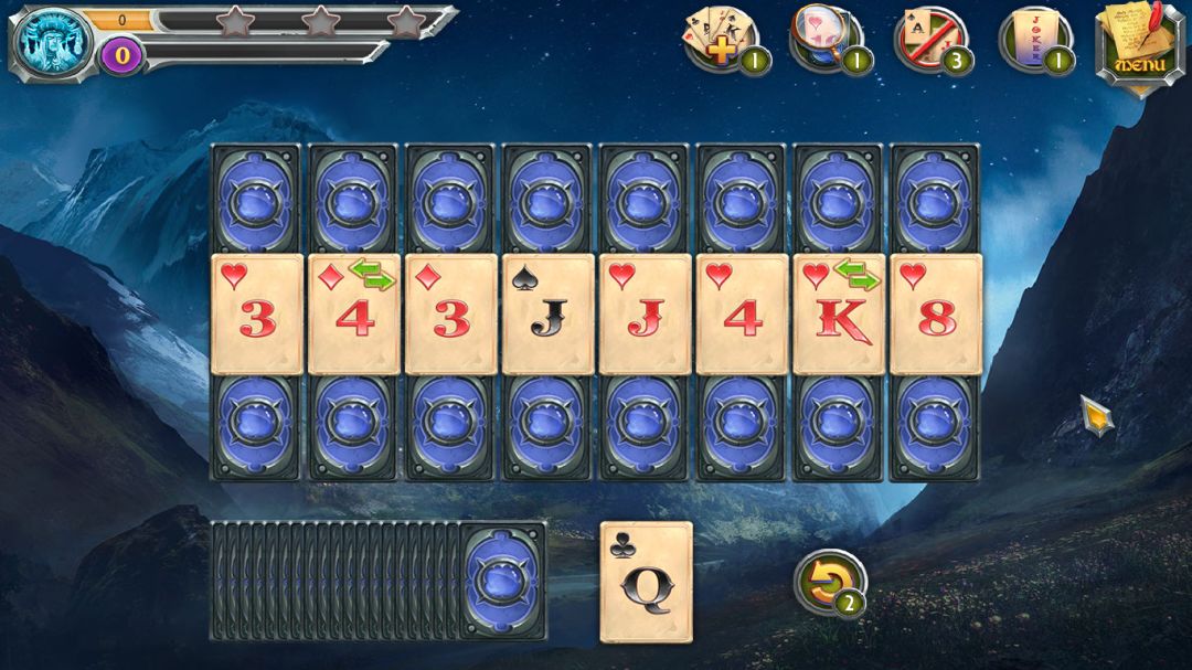 Mystic Journey: Tri Peaks Solitaire游戏截图