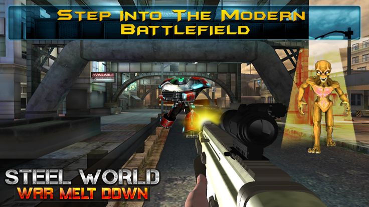 钢铁大战融化：终极格斗机器人游戏截图
