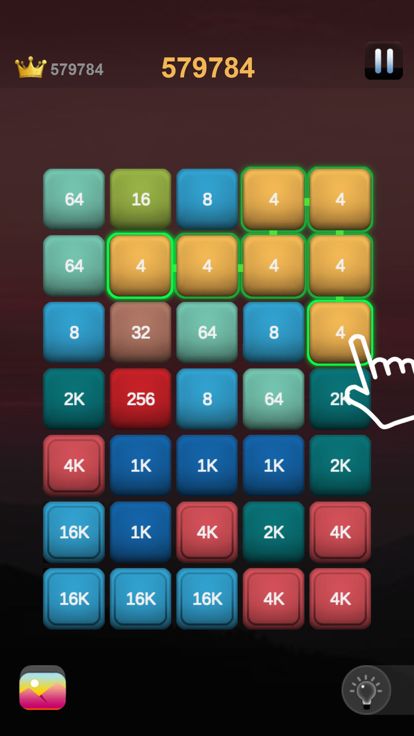 2248 - link 2048 merge puzzle游戏截图