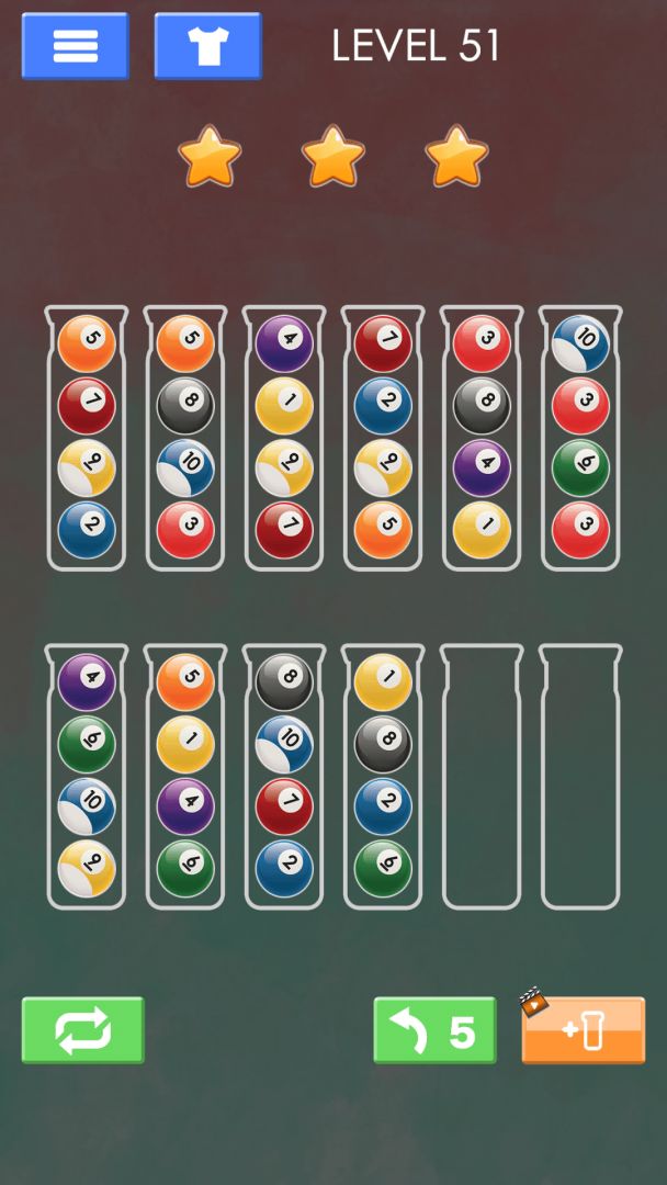 Sort Color Ball Puzzle游戏截图