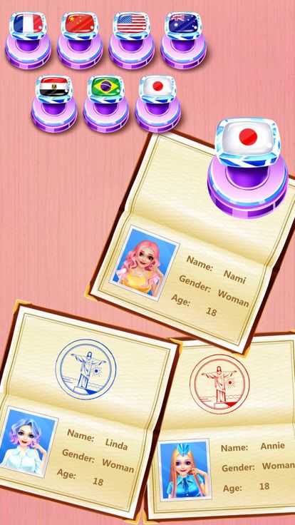 空姐女孩化妆打扮-梦想工作游戏截图