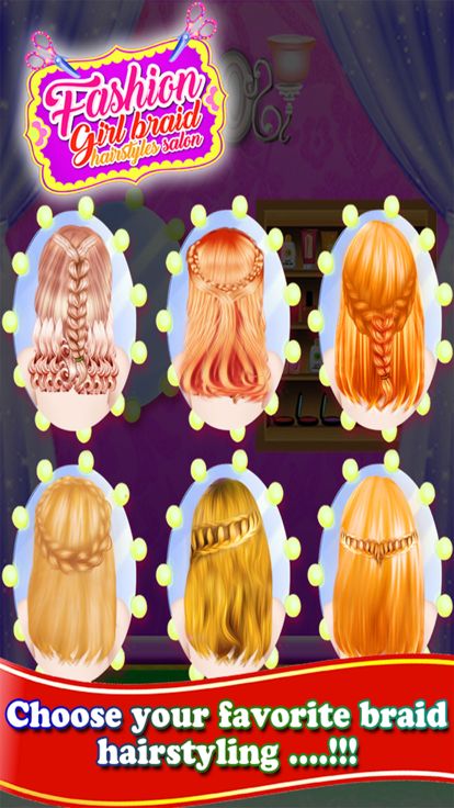 Fashion Girl Braid Hairstyles游戏截图