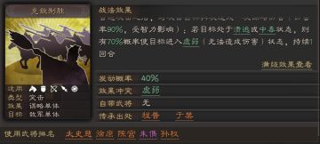 需要联动才能效果最大化的战法“克敌制胜”