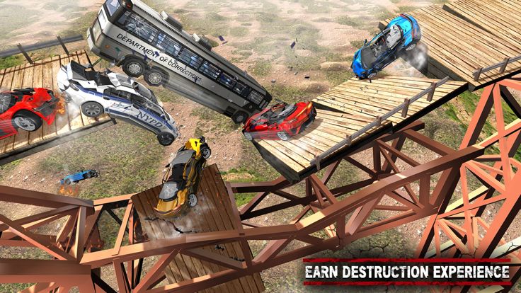 Ultimate Car Crash Bridge Loop游戏截图