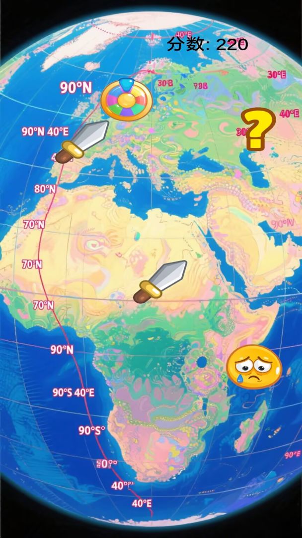 经纬坐标寻宝游戏截图