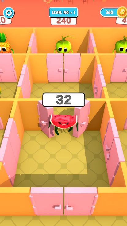 Merge Fruit Games: Hide n Seek游戏截图