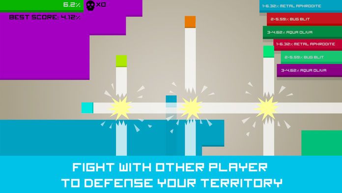 Paper.io Multiplayer Free Ads游戏截图