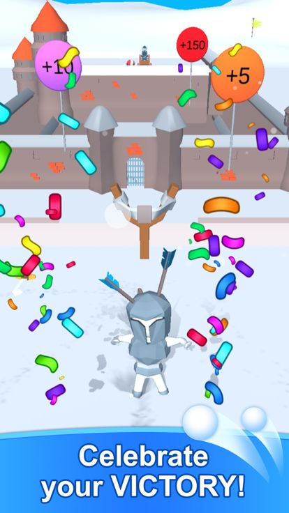 Fort Castle Snowball Cannon游戏截图