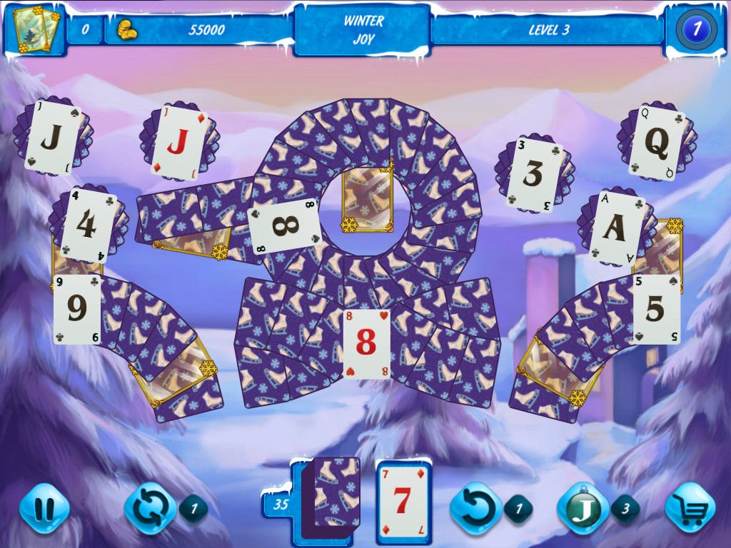 Solitaire Jack Frost Winter Adventures 2游戏截图