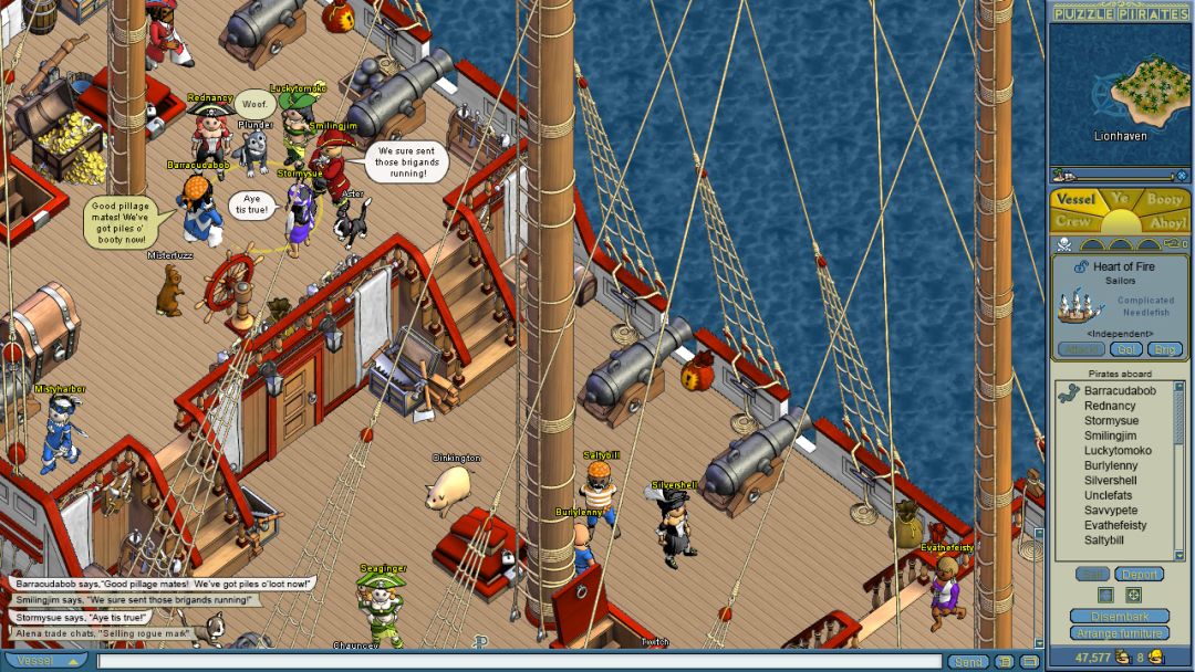 Puzzle Pirates: Dark Seas游戏截图