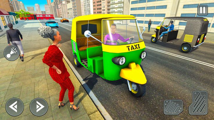 出租车驾驶:嘟嘟车 3D 游戏游戏截图