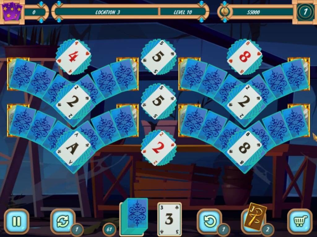 Sweet Solitaire. School Witch 3游戏截图