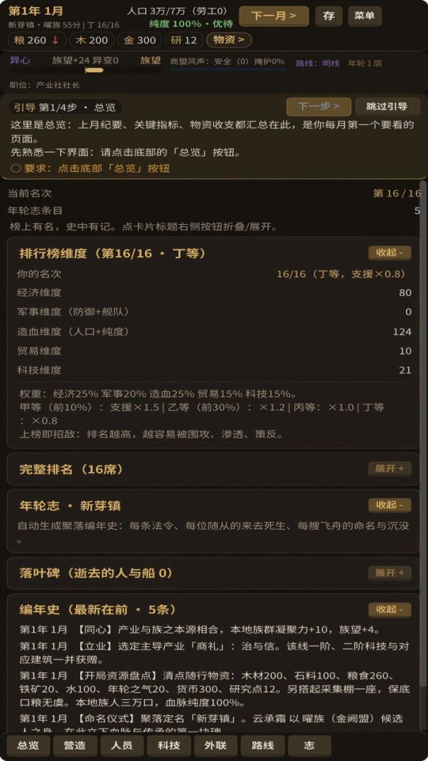 年轮上的聚落游戏截图