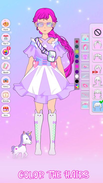 Pastel Dress up Girl游戏截图