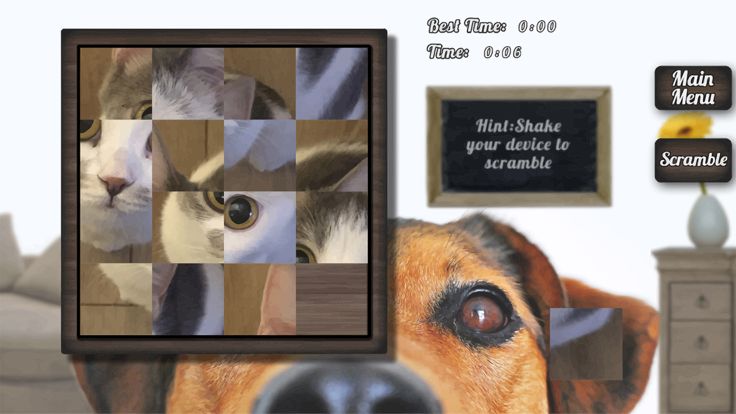 Famous Sliding Puzzle: Pets游戏截图