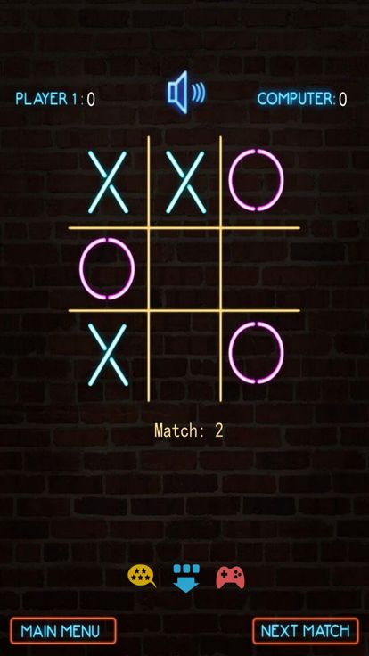 霓虹灯井字棋(Tic Tac Toe Neon)游戏截图