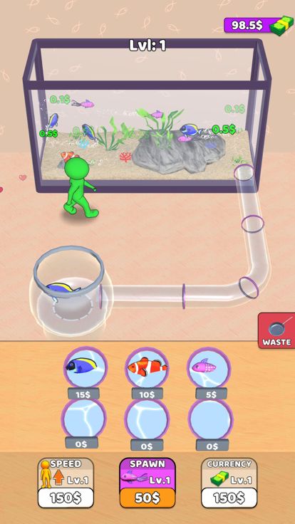 Idle Aquarium: Fish Tank Games游戏截图