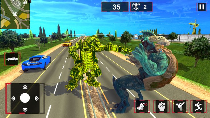 Gorilla vs Kaiju City Rush游戏截图
