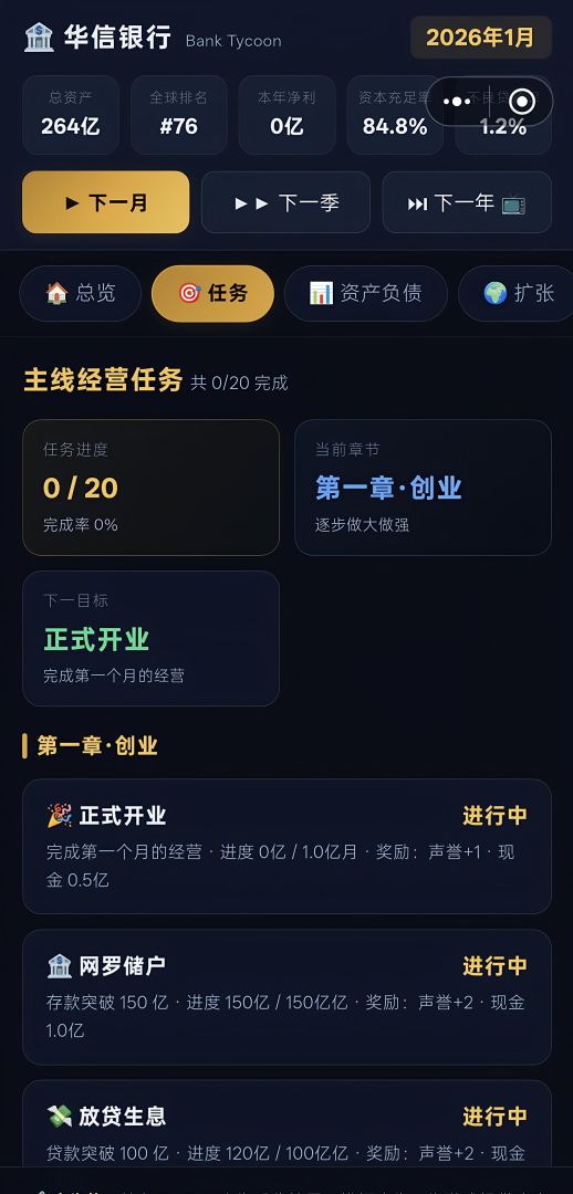 模拟经营银行家游戏截图
