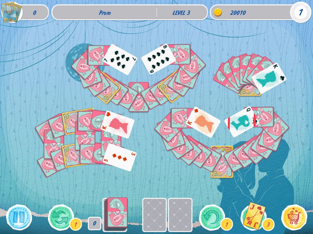 Solitaire Match 2 Cards. Valentine's Day游戏截图