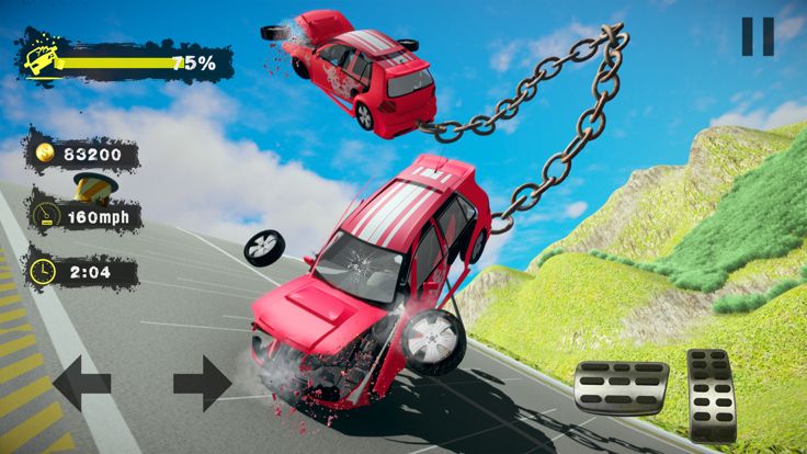 Chained Car Crash Beam Driving游戏截图