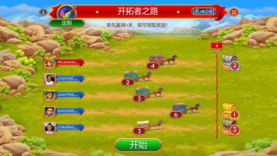 Jewels of the Wild West：完成三消，建设城市游戏截图