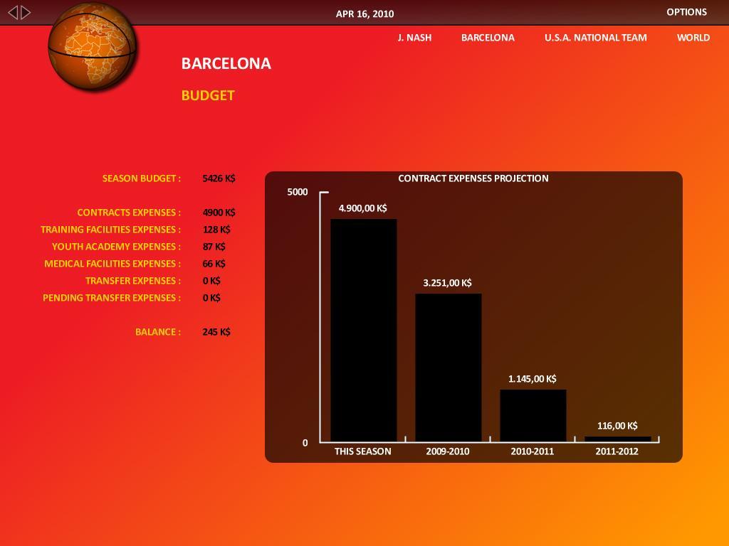 World Basketball Manager 2010游戏截图