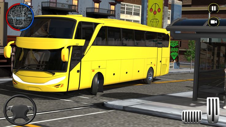 越野真正的巴士驾驶游戏:终极美国教练游戏截图