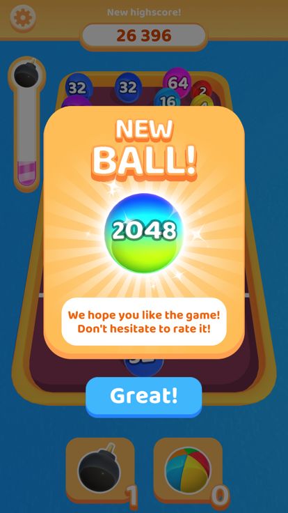 Bubble 2048 3D游戏截图