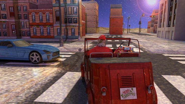 Christmas  Santa 3d kids Car Parking game游戏截图