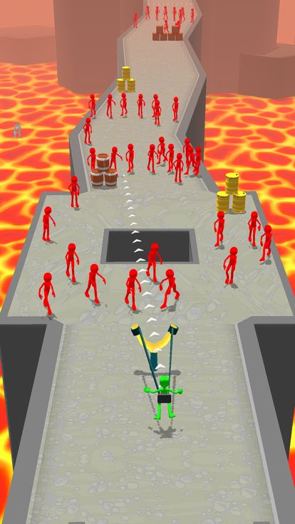 Slingshot Crusher :Crowd Stack游戏截图