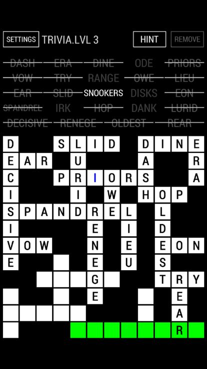 Fill-In Crossword Puzzle游戏截图