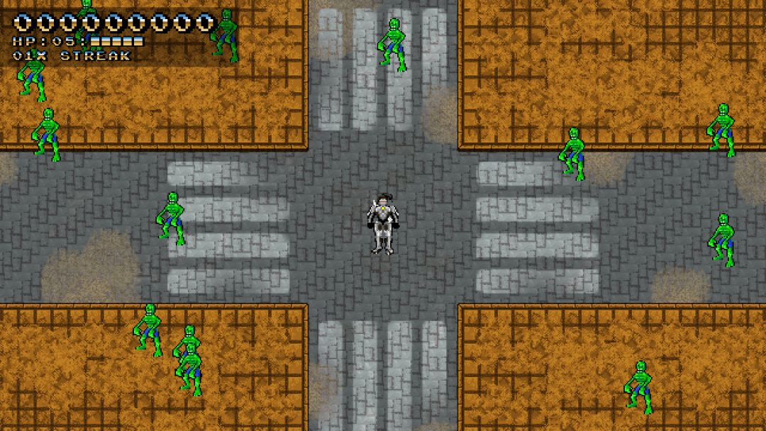 Space Robot Samurai Zombie Slayer游戏截图