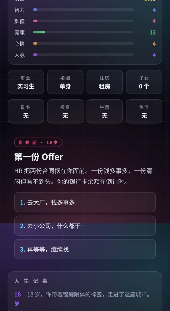 模拟都市生活游戏截图