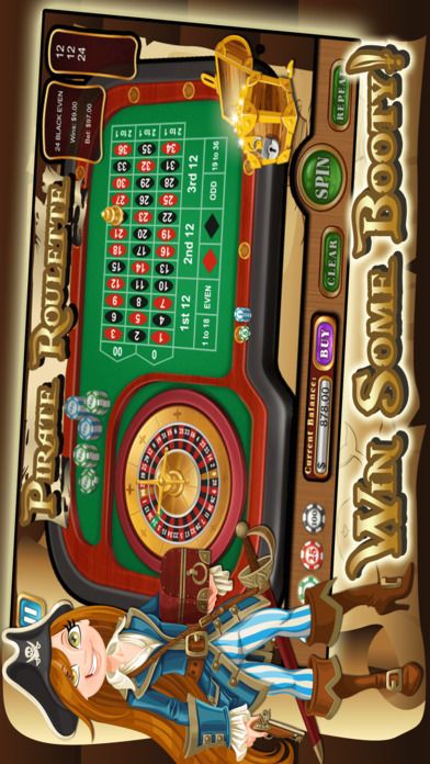 Ahoy Despicable Pirate Roulette - 掠夺战利品从加勒比海湾游戏截图