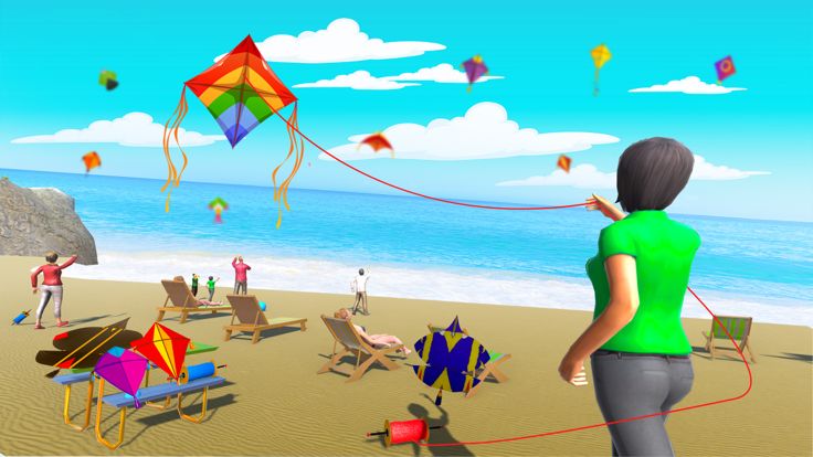 Kite Basant-Kite Flying Game游戏截图