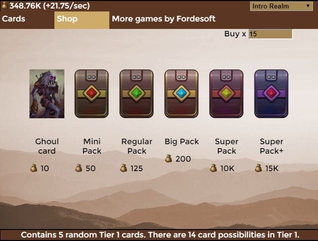Creature Card Idle游戏截图