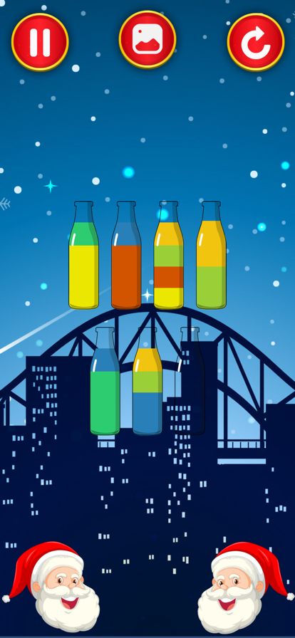 Christmas Color Fun-Pour Game游戏截图
