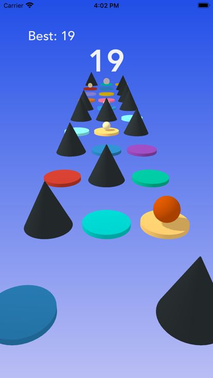 彩球跳动 3D: 永无止境游戏截图