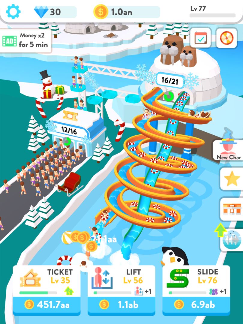 Idle Water Slide游戏截图